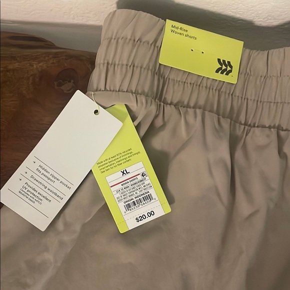 All in Motion Tan Athletic Shorts with Elastic Waistband - Picture 6 of 6